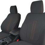 FULL-BACK FRONT Seat Covers + Map Pockets for Ford Ranger T6.2 Sport Wildtrak (FRG22WT-FB-P)