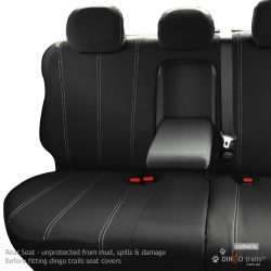 SEAT COVERS WATERPROOF FRONT MAP POCKETS 2003-2011 FITS HOLDEN COLORADO 