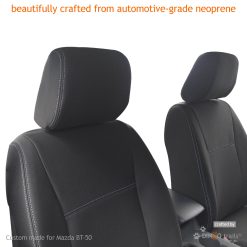Custom Fit, waterproof, neoprene Mazda BT FRONT Seat Covers.