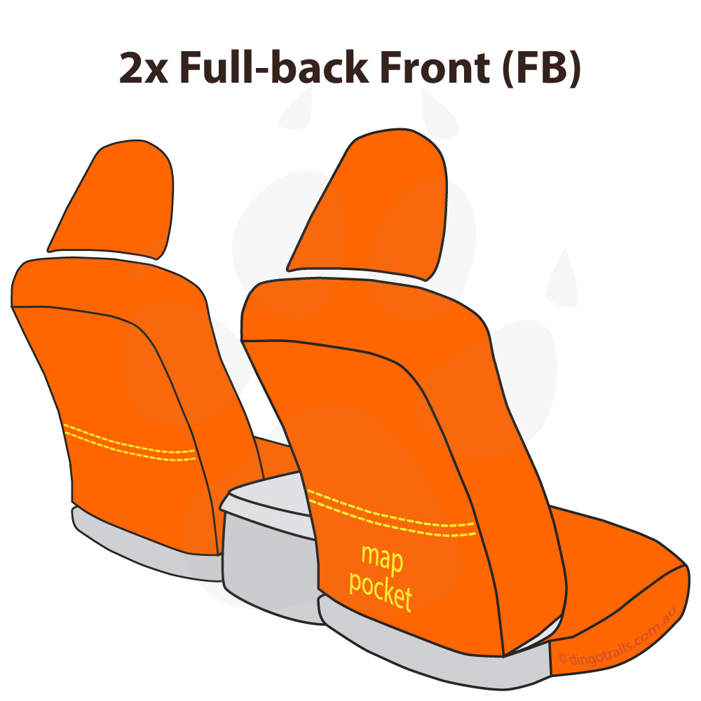 & Rear Waterproof Premium Neoprene FB+MP Seat Covers Fit Toyota Fortuner Front
